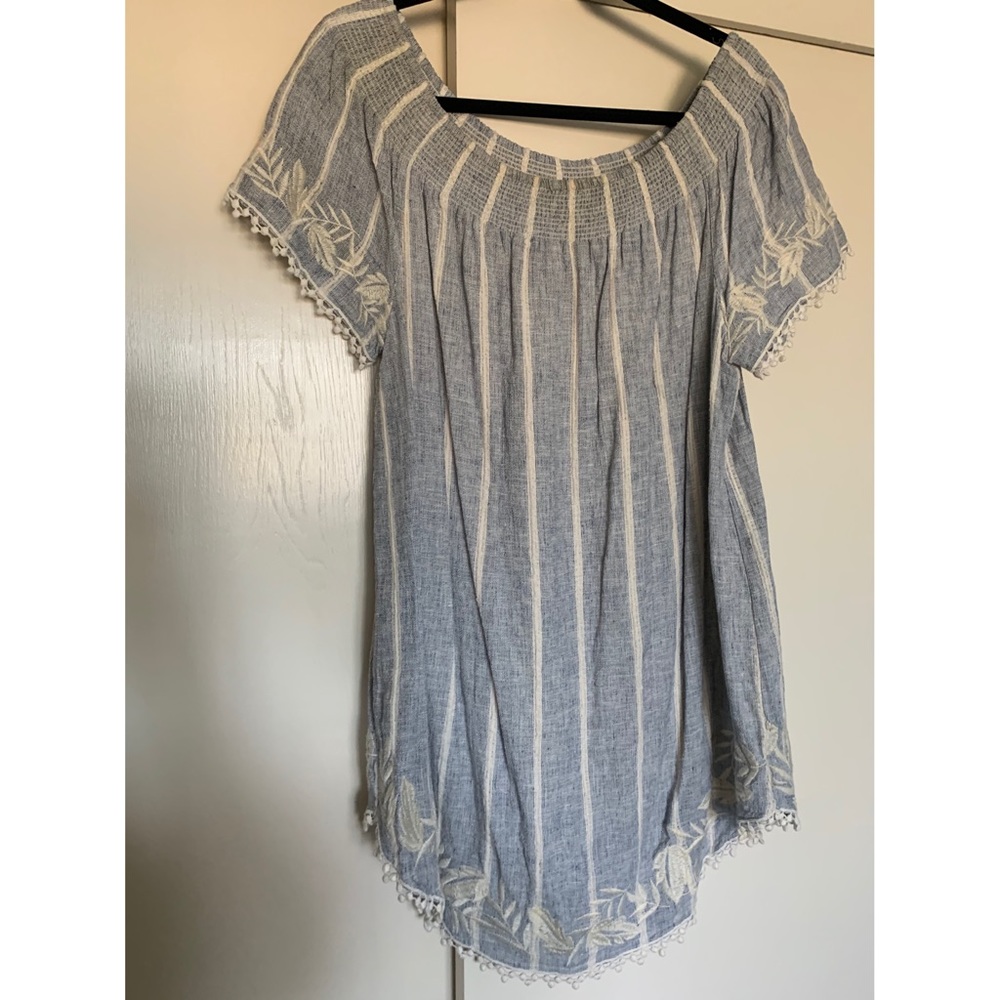 Target off the shoulder striped dress